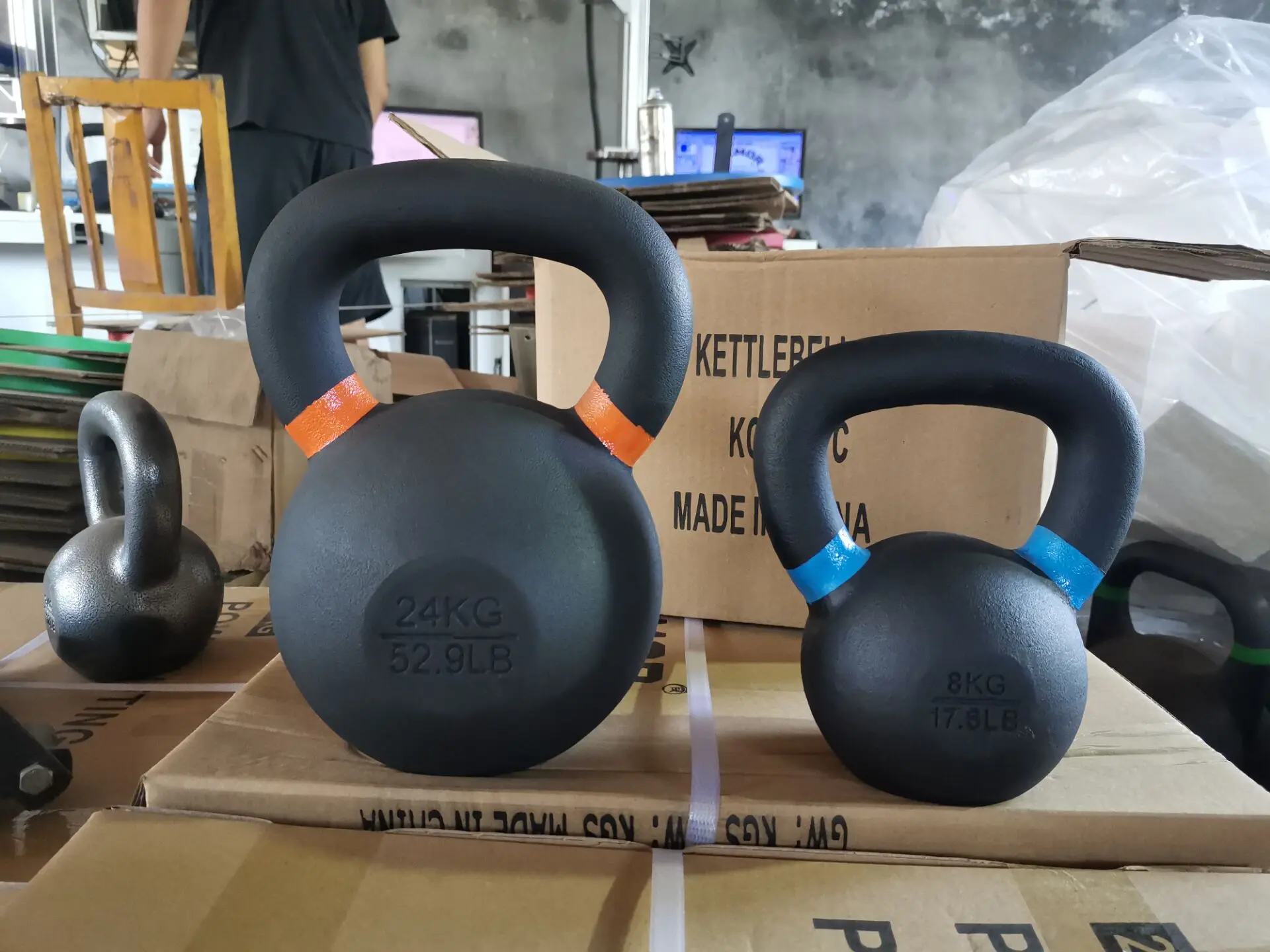Powder Coated Cast Iron Kettlebell 4-50kg