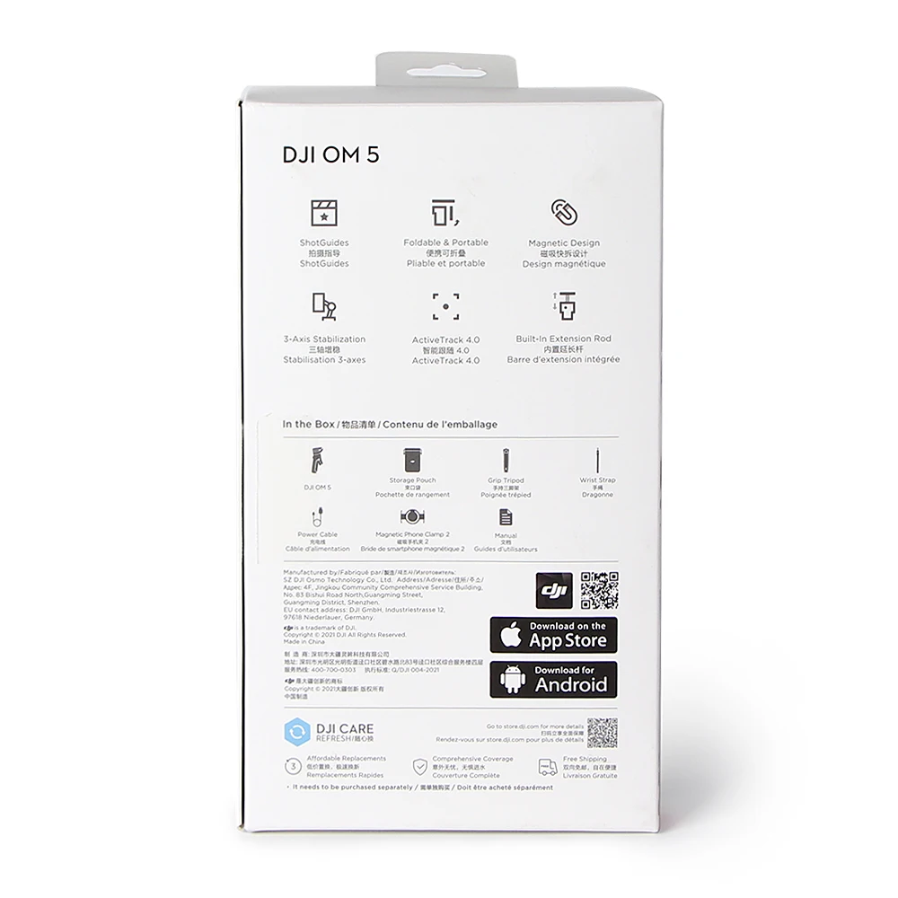 100% Оригинальный в наличии Новый DJI Ом 5 Встроенный расширение стержня 3-Axis Активный Трек 4 0 Портативный и складной OSMO