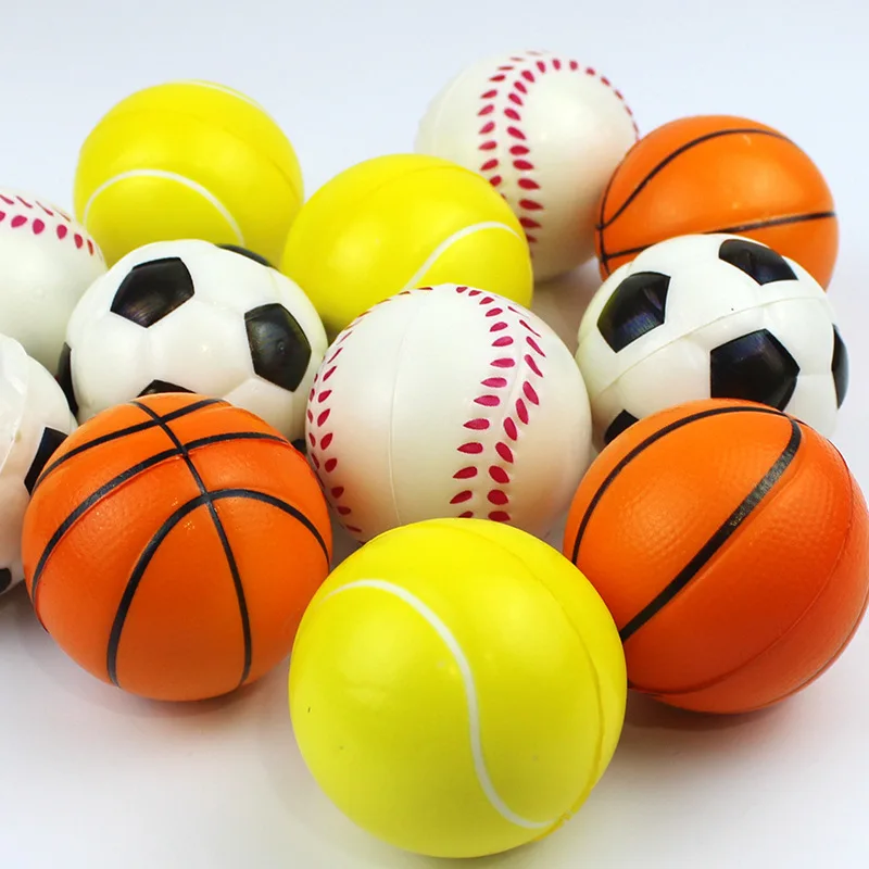 Bulk Cheap Custom Logo Printed Stress Ball Custom Football Basketball Soccer Baseball Tennis Stress Ball Toy