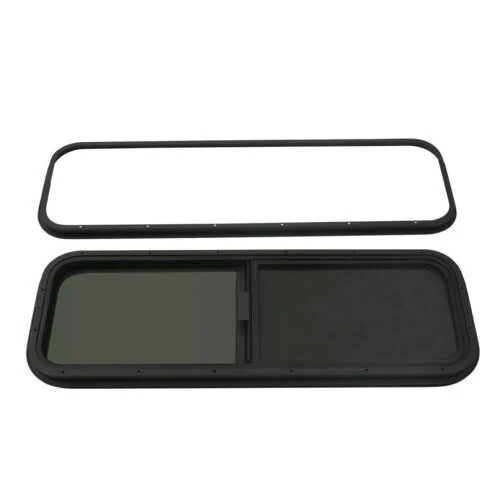 Slide  Windows Price RV Dark Tinted Glass With Mounting Ring  For Van  Camper