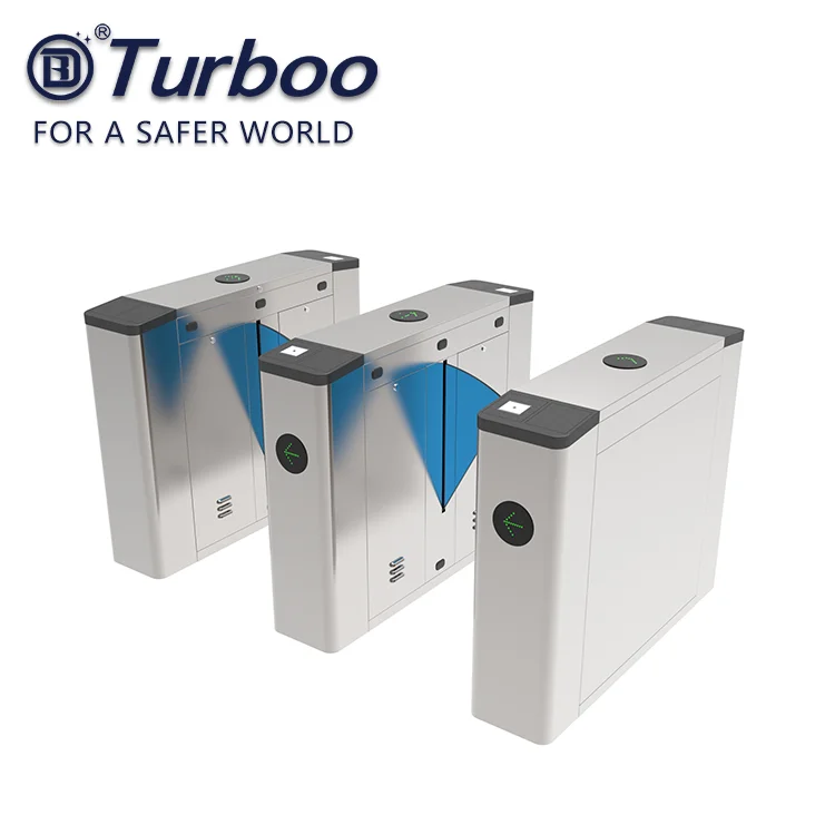 Automatic Flap Barrier NFC Access Control Turnstile Gate with High Speed Passage
