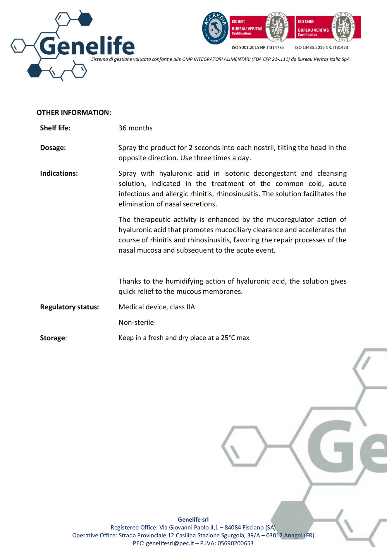 Great Quality DM006 - Isotonic Saline Nasal Spray With Hyaluronic Acid Suitable For Allergic Rhinitis