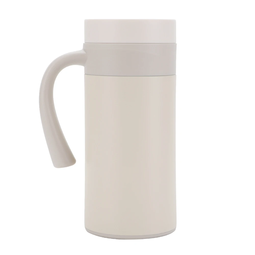 15oz Custom Double Wall Stainless Insulated BPA Free Thermal Travel Coffee Mug With Handle