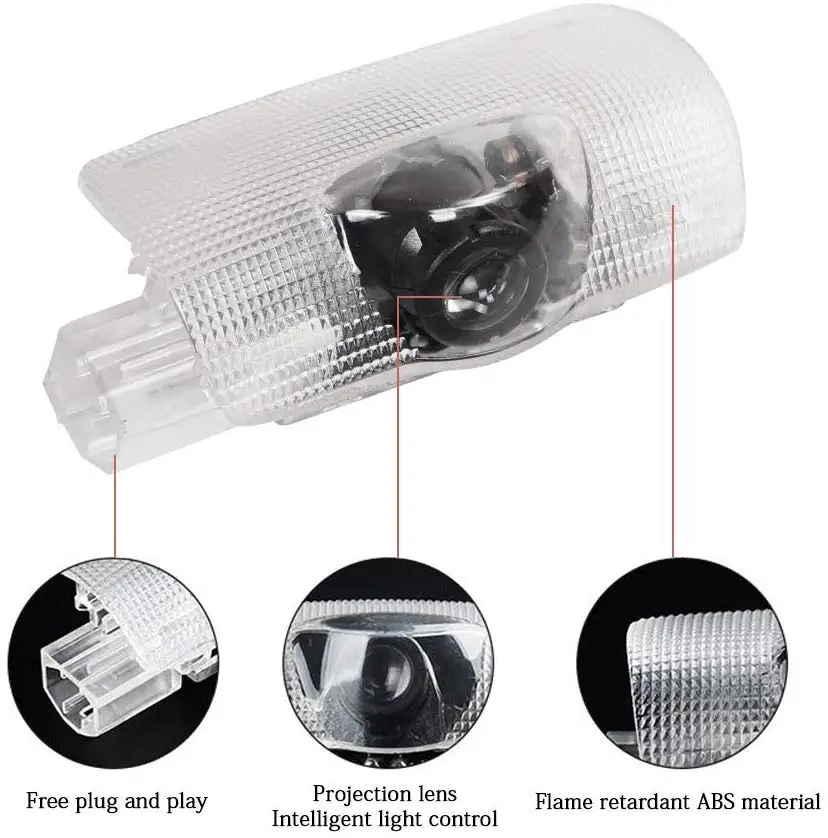 Car LED Door Logo Projector Ghost Shadow Light For Toyota 4 Runner Avalon Camry Highlander Land Cruiser Prius Venza
