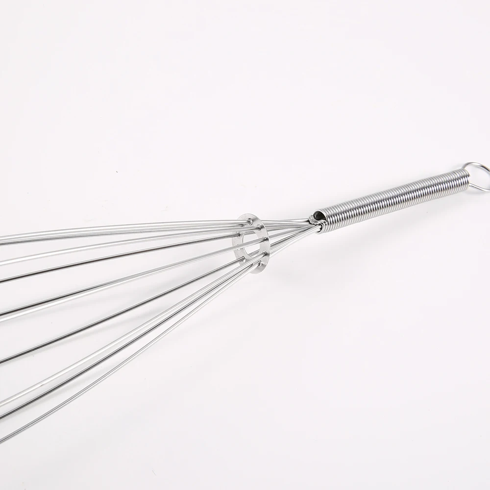Stainless Steel Wire Egg Whisk Eco-Friendly Manual Kitchen Tool for Cooking Baking and Milk Household Plastic Beater