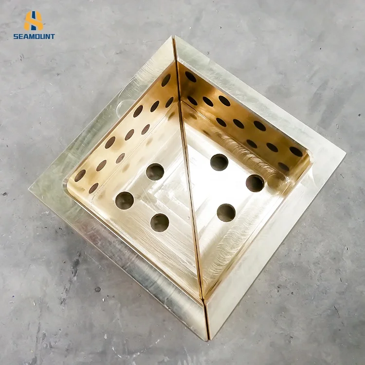 High Precision Injection Molding Machine Spare Parts Graphitte Bronze  Copper Alloy Self-lubricating Bushing.