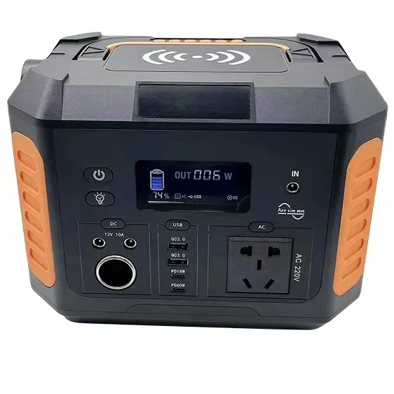 OEM 500W Mini Size Portable Power Station QC 3.0 PD60W Quick Charge Wireless Charging  Solar Power Supply Factory Price