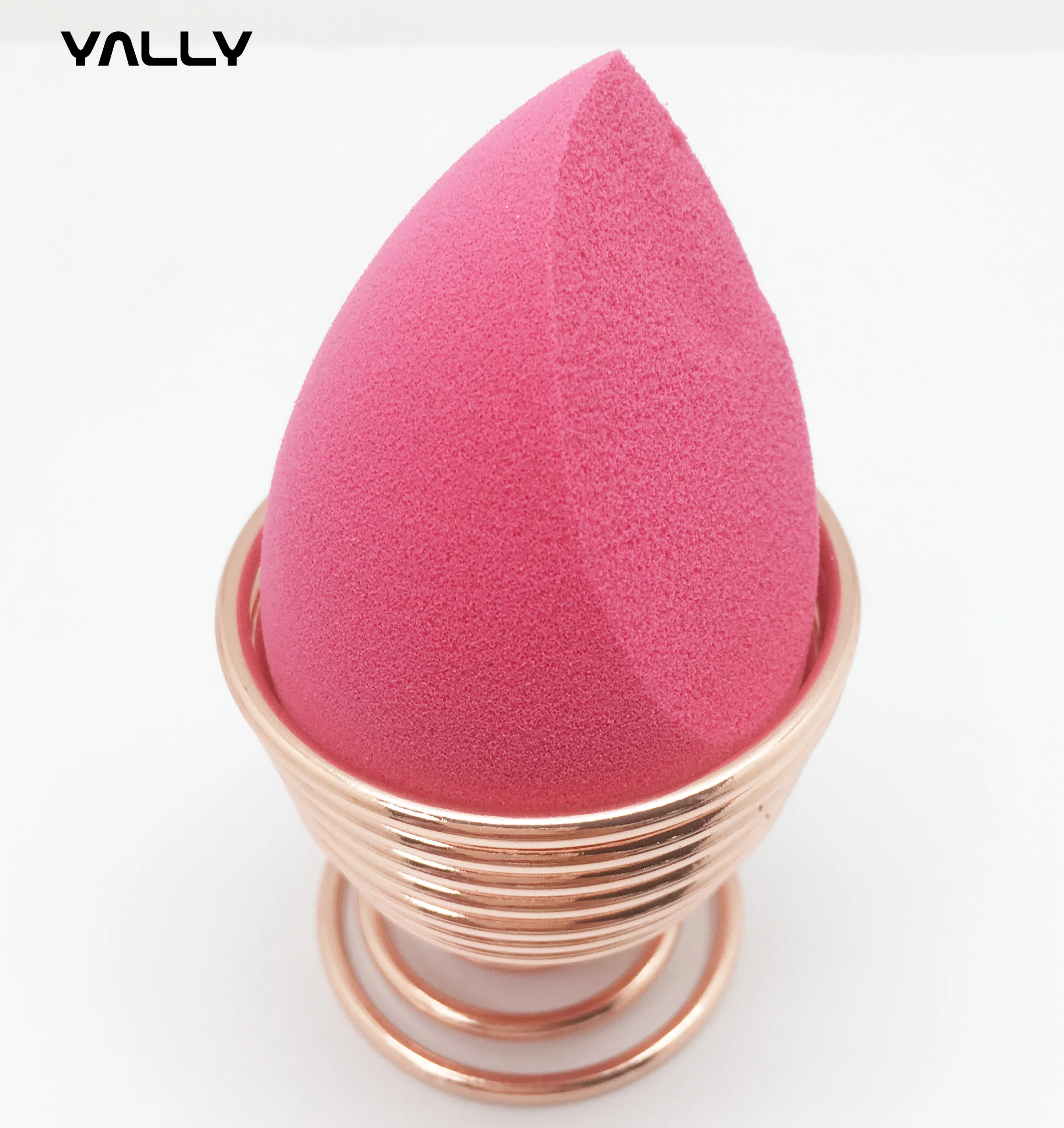 Amazon трендовые спираль блендер губка держатель розовое золото провода красота яйцо макияж пуховка для пудры для хранения сушки стенд держатель