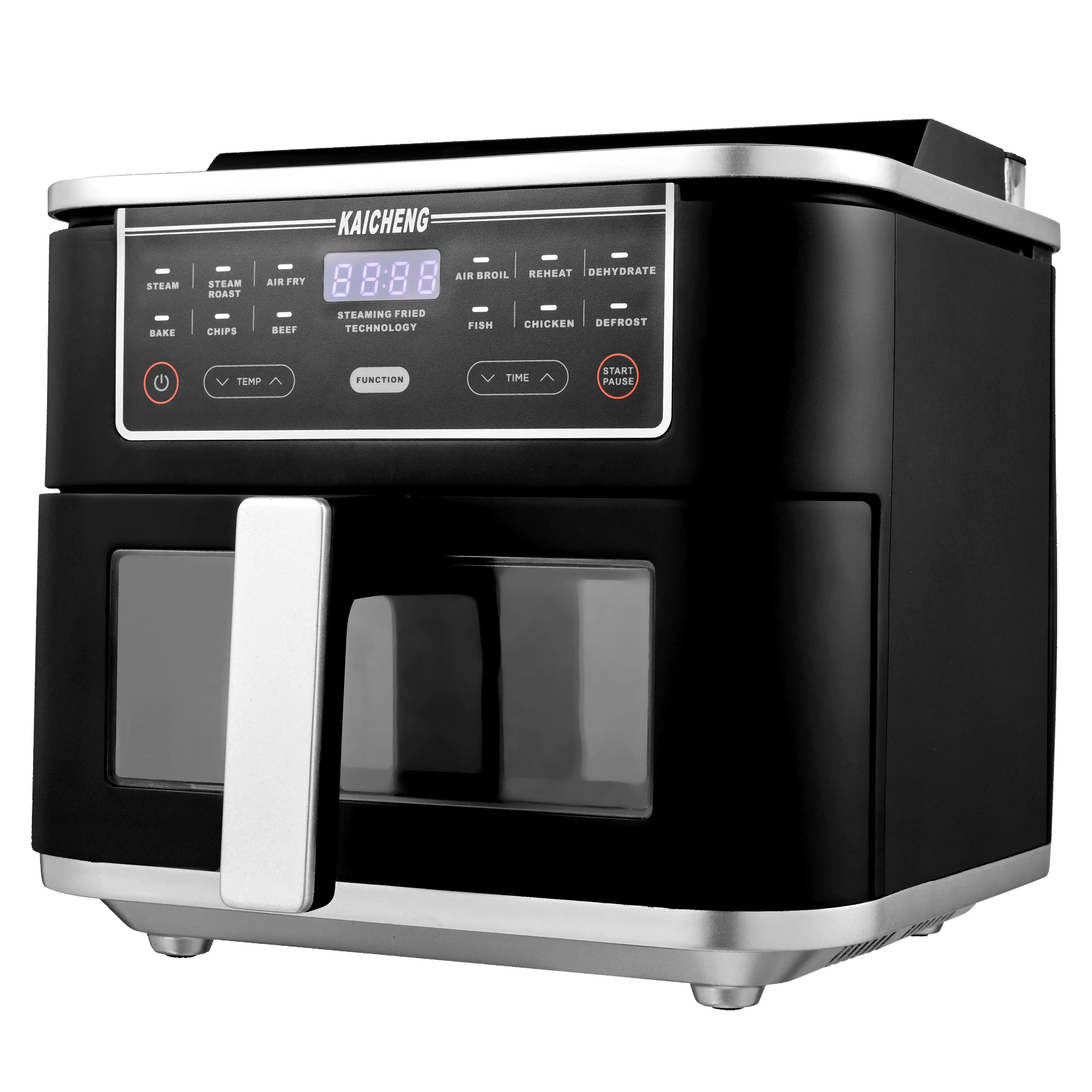 Hot Sale Air Fryer 6l Digital Display Electric Pizza Maker Nonstick Visible Window Steam Air Fryers Without Oil