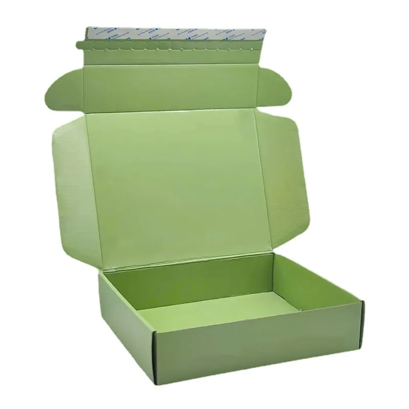 2023 New Branding Clothing Fold Kraft Packaging Biodegradable Shipping Box
