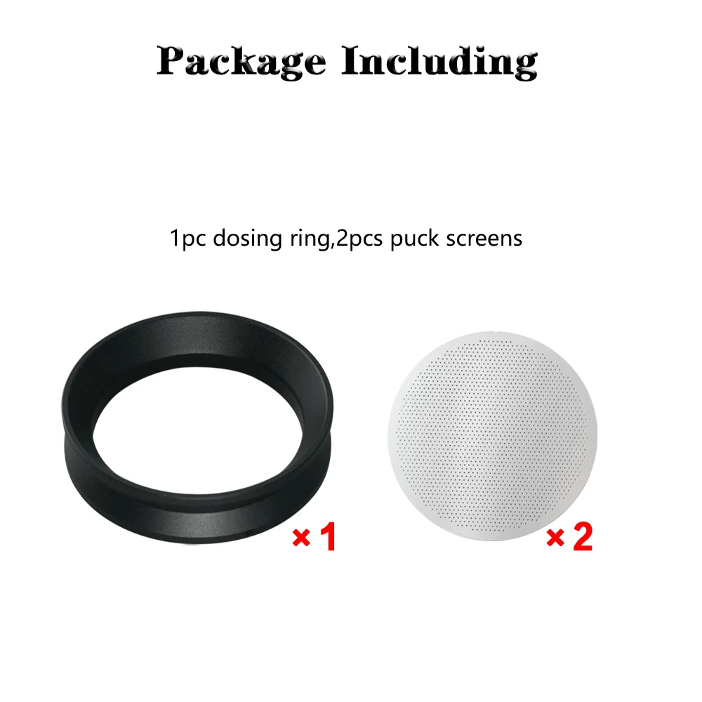 Customized 1SET 58MM Espresso Dosing Funnel & Puck Screen Kit Magnetic Dosing Funnel And Stainless Steel Coffee Reusable Filter