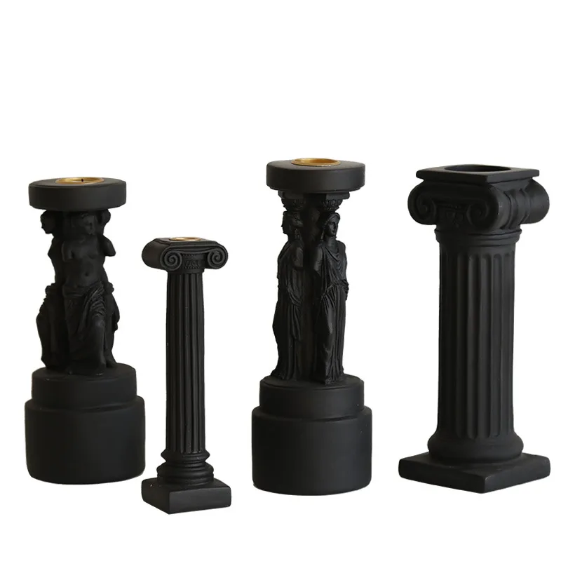 Greek European-style Sophia Venus Statue Roman Column Aromatherapy Candle Holder Creative Soft candle stand decoration