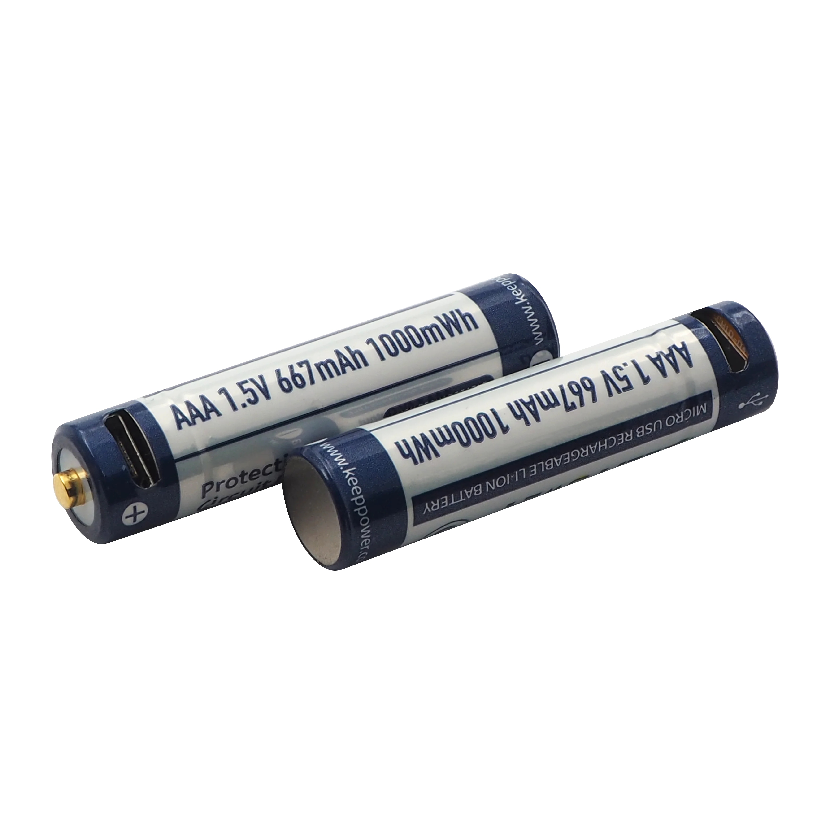 Keeppower P1044U1 AAA Micro USB 10440 1 5 в 667 мАч перезаряжаемая литий-ионная батарея