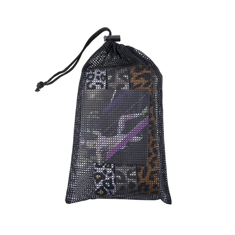 Custom Printing Fabric Leopard Print Exercise Fitness Hip Loop Booty Resistance Bands Set