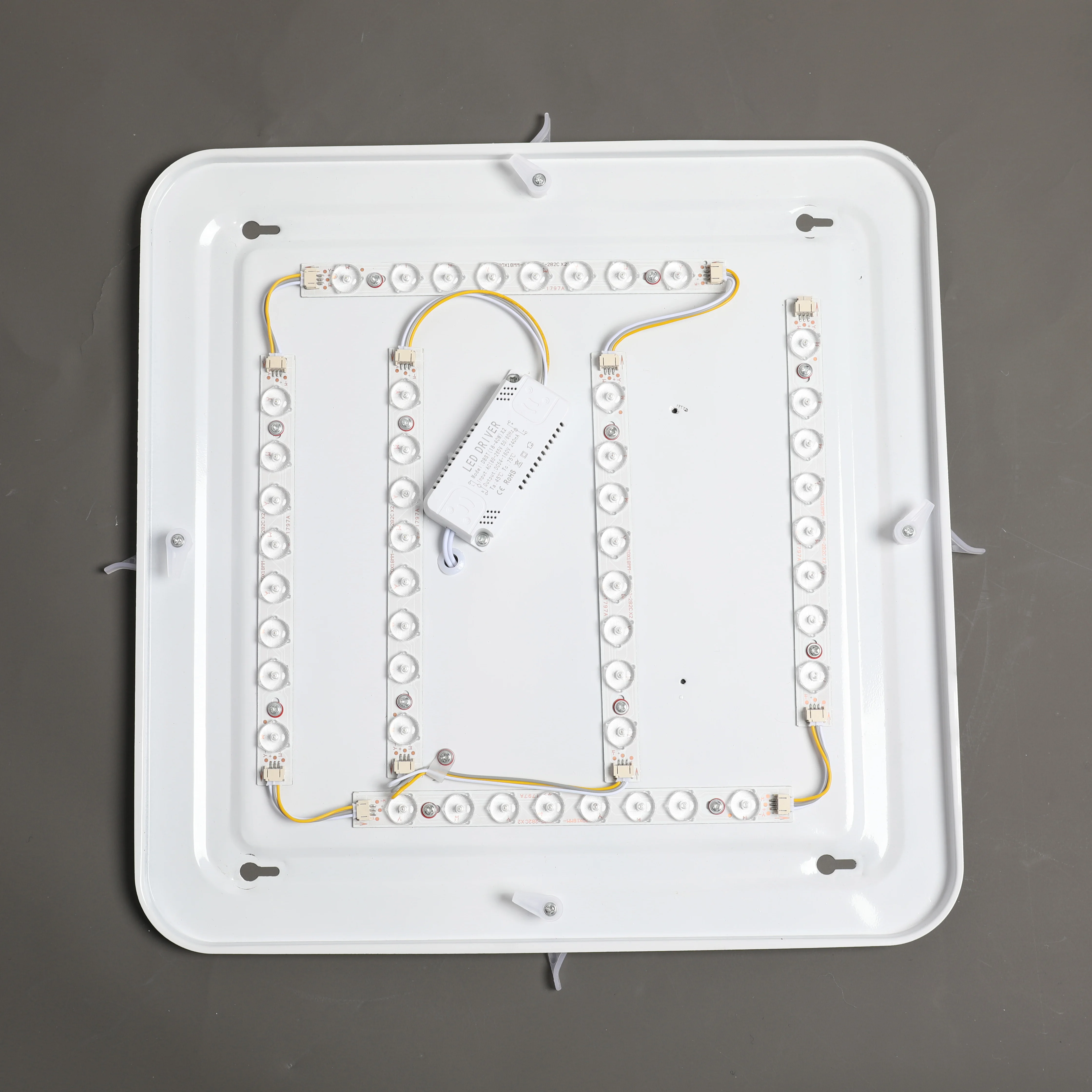 CE CCC Smart Wifiroom metalemergency semiled ceiling lamp with downlight deformable  ceiling light