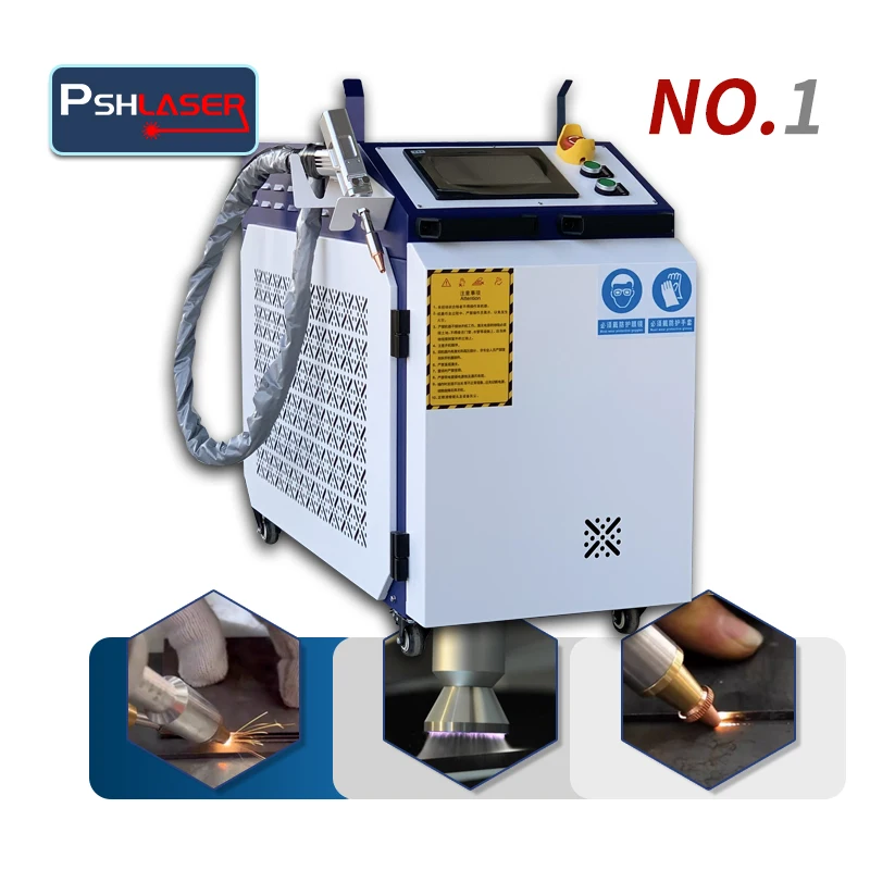3 in 1 Handheld Fiber Laser Welder 1500W 2000W 3000W for Metal with Cleaning and Cutting Functions