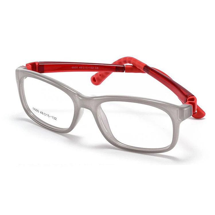 High Quality Unisex Blue TR Material Kids Eyewear Small Square Optical Frame Soft Glasses Wholesale for Children
