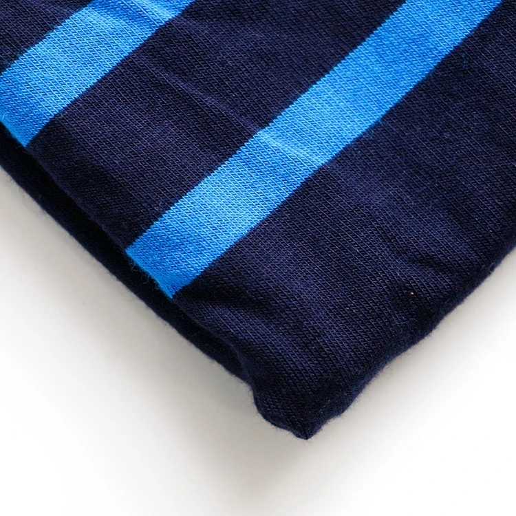 
striped shirts yarn dye fabric viscose rayon stretch knitting jersey fabric 