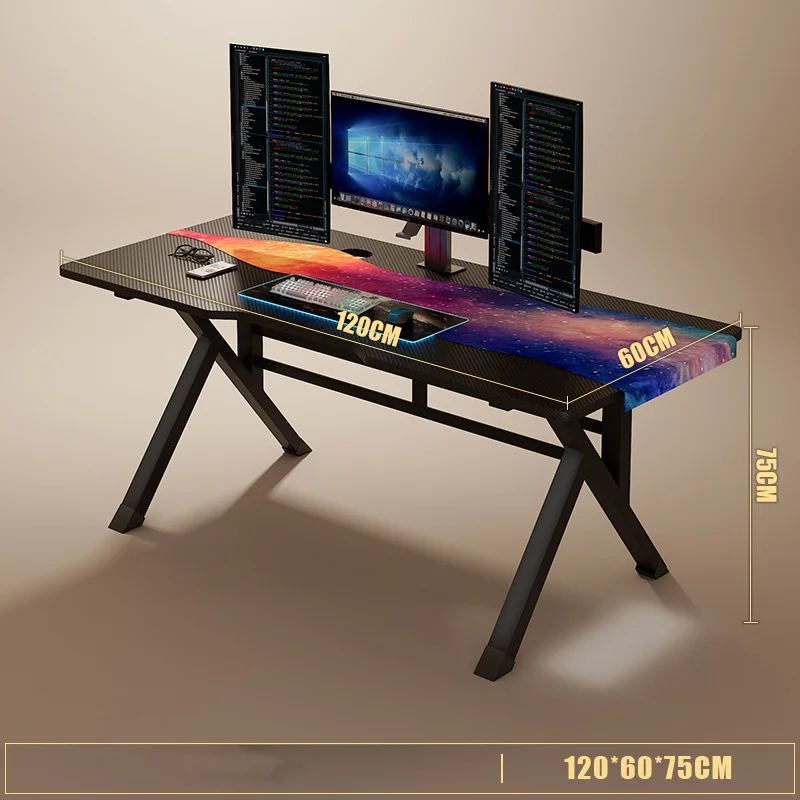 wholesale modern simple office furniture boss work table study writing desk computer gaming table with host