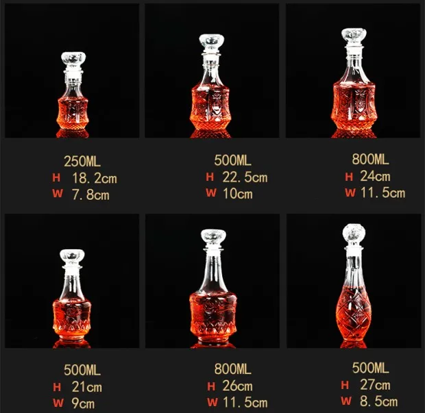 Wholesale Glass 700ml1000ml white spirits and spirits bottles for nicely shaped empty wine bottles_9