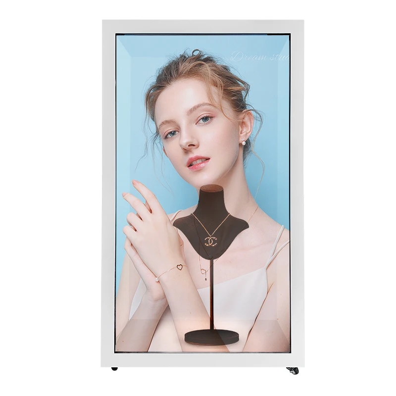 Holographic Virtual Digital Multi Touch Lcd Screen Advertising Display Player Transparent Interactive Hologram Showcase