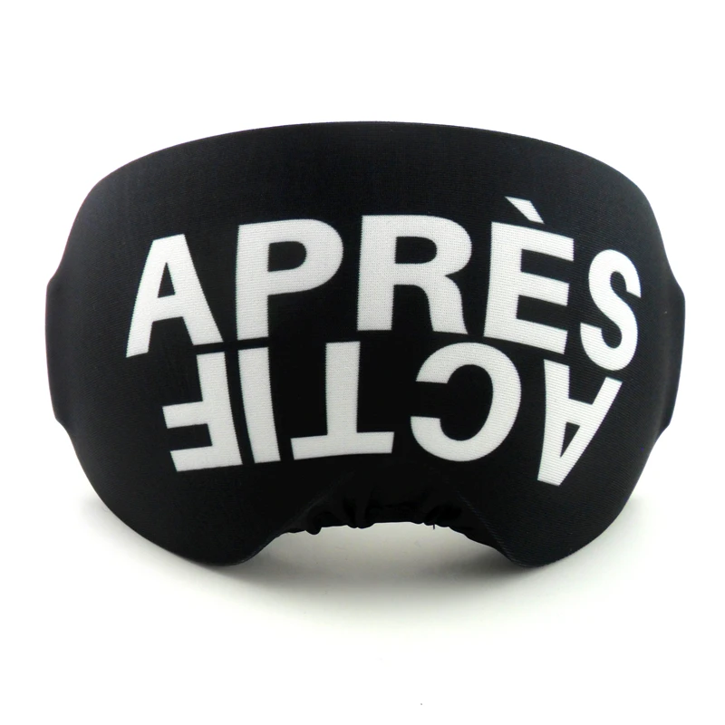 Black White Portable Elastic Promotional Ski Goggles Cover Custom Printed Cover For Ski Goggles Microfibre Ski Goggle Cover