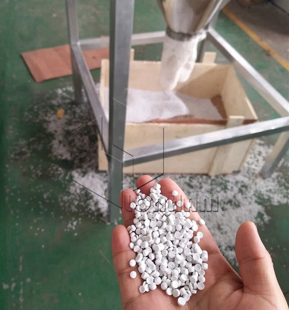 PVC  Pelletizer Machine Hot Cutting Granule Extruding Line