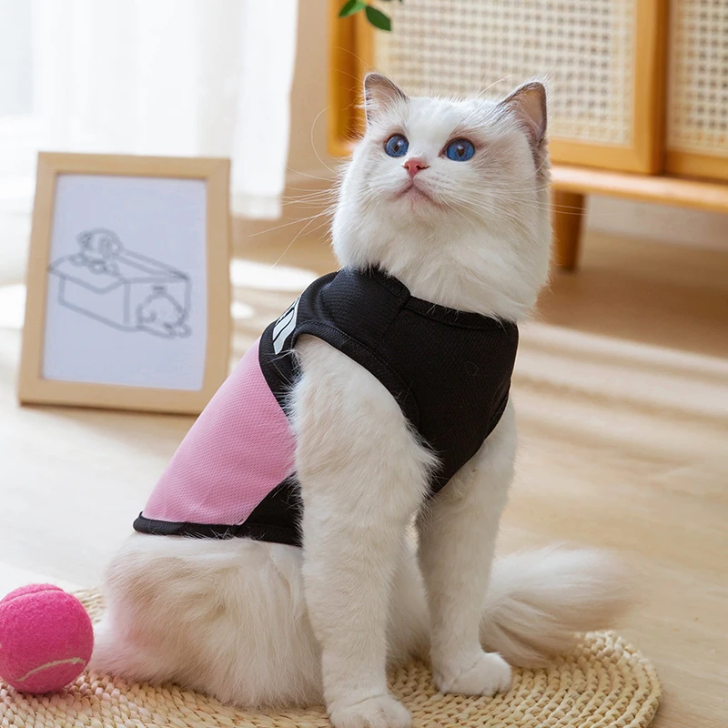 Fast Shipping Wholesale Manufacturer Large Breed Pet Apparel Cotton Luxury Summer Breathable Dog Vest Clothes