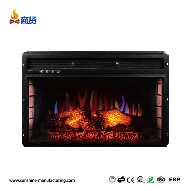 Электрический каминный нагреватель, вставка в античный чугунный камин, 26 дюймов