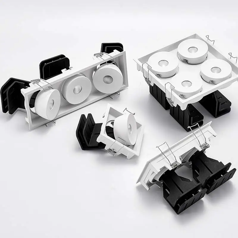 New arrival macaron ceiling LED light 40w four heads COB LED Adjustable downlight CCT 3000k two head living room spotlights lamp