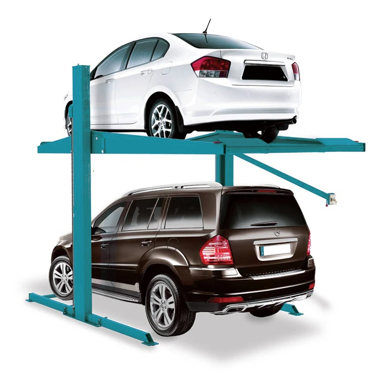 vertical  2 post hydraulic mechanical car  parking lift system for home parking garage 2 column hoist safe device