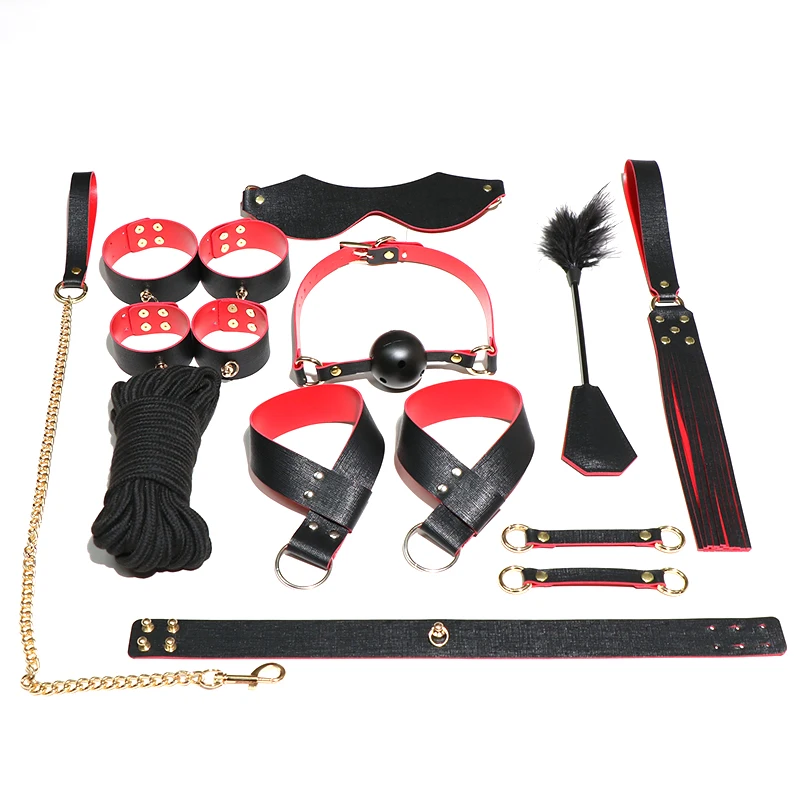 
High Quality SM Batman 11 Piece Set Kit Toys Slave Sex Adult Bondage Toys 
