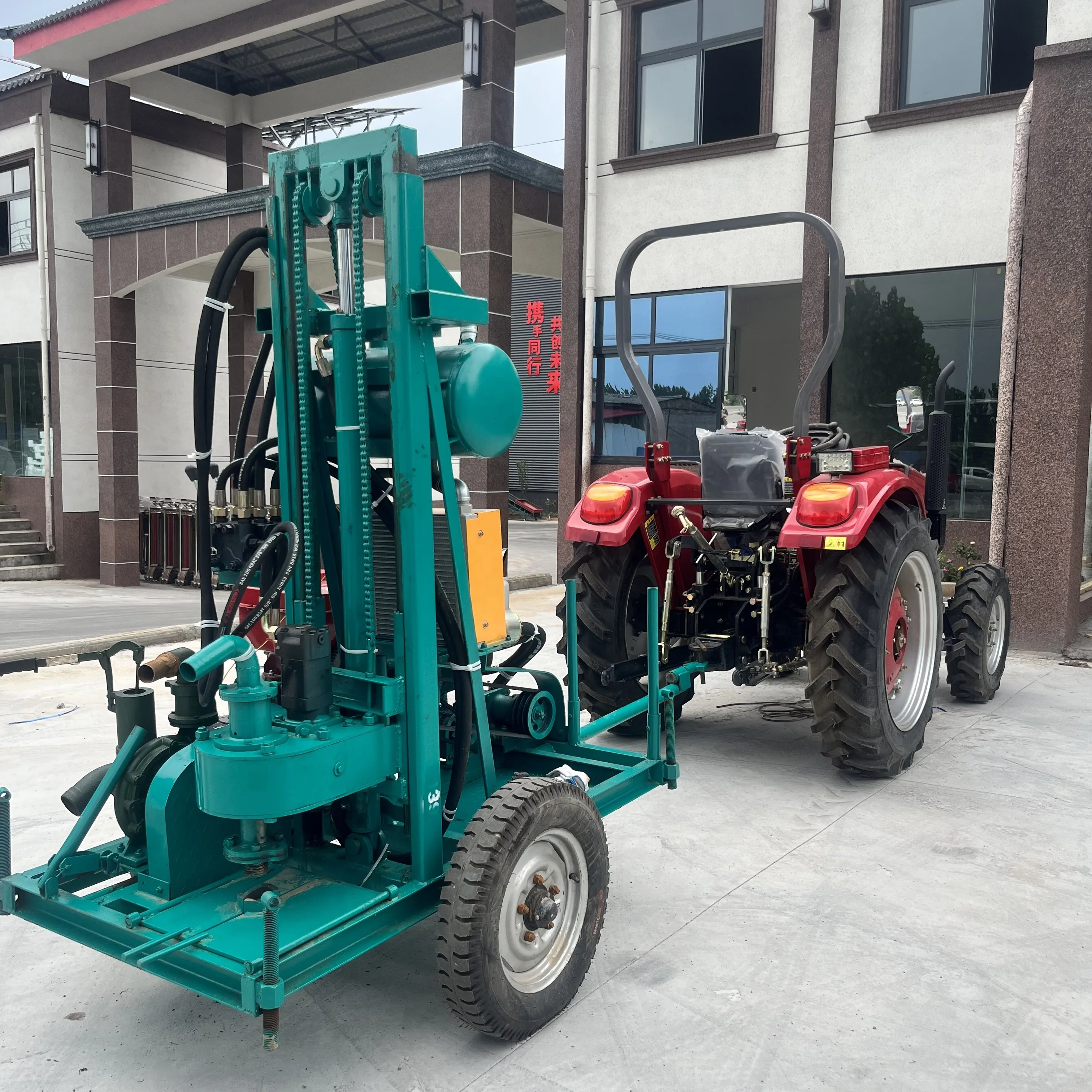 150Y Truck Mounted Rotary Borehole Water Well Drilling Rig 120M Mine Drilling Rig Blasting Small Drilling Rig Mud Pump