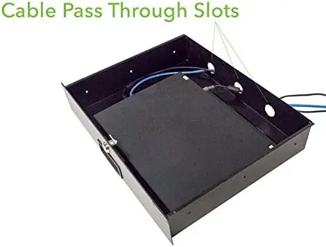 Drawer Cabinet Case 19 Inch Rack Mount  Locking Lockable Deep Drawer with key under desk drawer