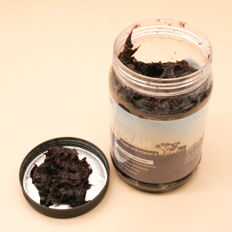 High Quality Moroccan Black Soap With Argan Oil Raw Material Face Whitening Skin Brightening Lightening Soap Body Bar Soap