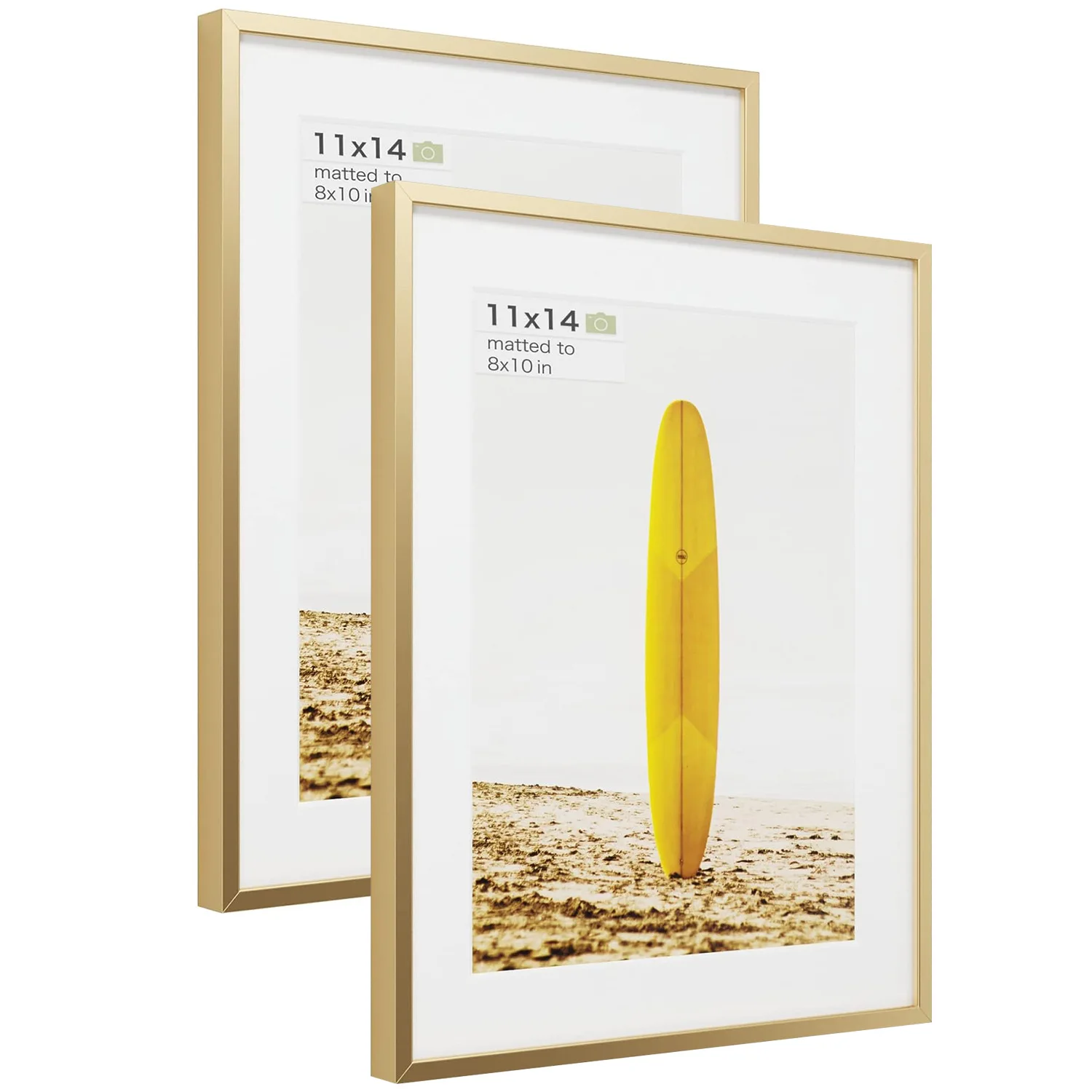 11x14 Gold Frame Matted Metal Aluminum Picture Frames For Wall Poster Frame