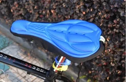 Mountain Bike Cycling Thickened Extra Comfort Ultra Soft Silicone 3D Gel Pad Cushion Cover Outdoor Bicycle Saddle Seat