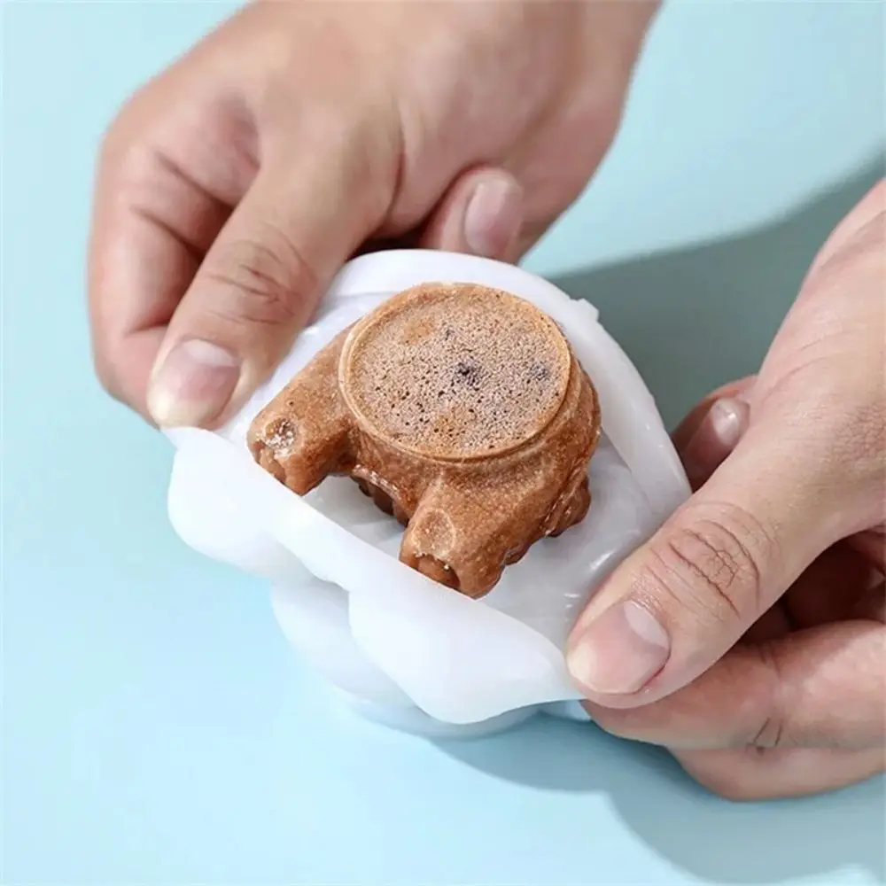 Bear ice cream mold Multi-purpose ice making silicone mold make jelly dessert wine taste cartoon cute style ice hockey