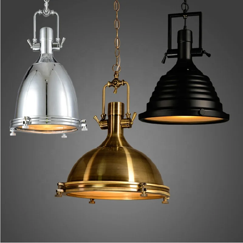 Simig lighting E27 holder Retro industrial creative design American metal loft pendant lamp for dining restaurant