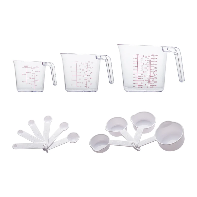 Wholesale Pastry Tools 13 piece  Plastic Measuring Cup And Spoon Set For Home And Kitchen