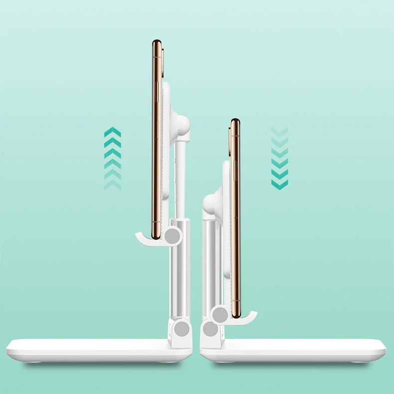 
72 degree adjustable folding telescopic mobile phone holder 