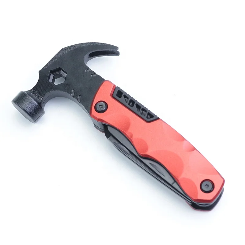 Claw Hammers Multi Tool Hammer Tool Kit All In One Multi functional Claw Hammer Heads Pocket Multi Survival Tool, Custom Logo