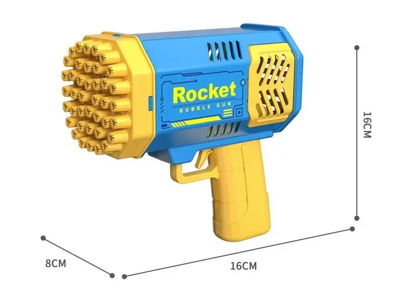 Bubble toys Large Automatic Plastic Holes Launcher Bazooka Rocket Blowing 2024 Bubble Gun MachineToy Electric Bubble toys