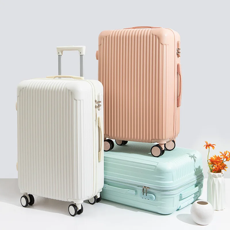 Hot sale 4 wheels new design suite cases travelling bags luggage trolley set carry on