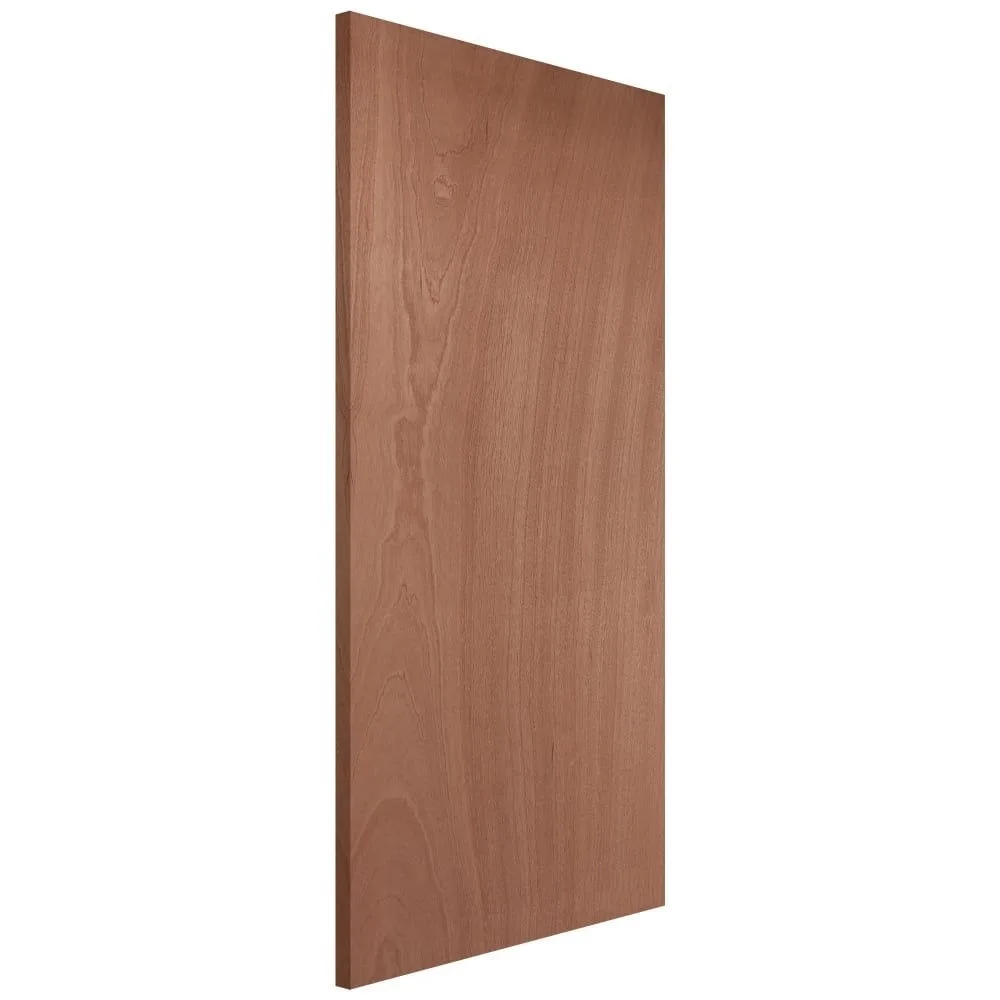 Plain Slab solid Plywood Door with Okoume Wood Veneer Hollow Core