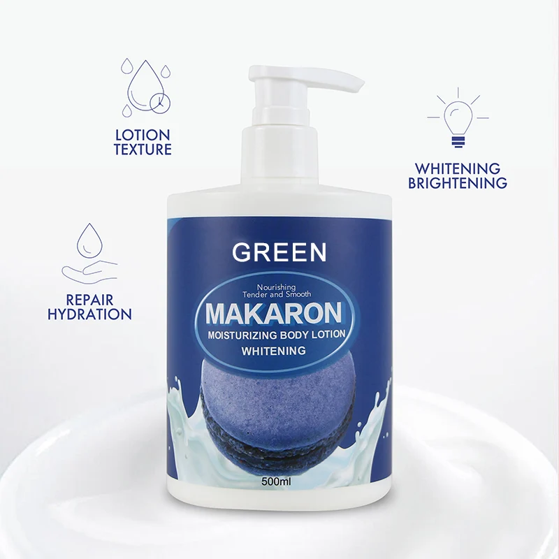 Hot Sales Private Label Organic Beauty Skin Care Product Whitening Moisturizing Makaron Milk Hand and Body Lotion Adults Female