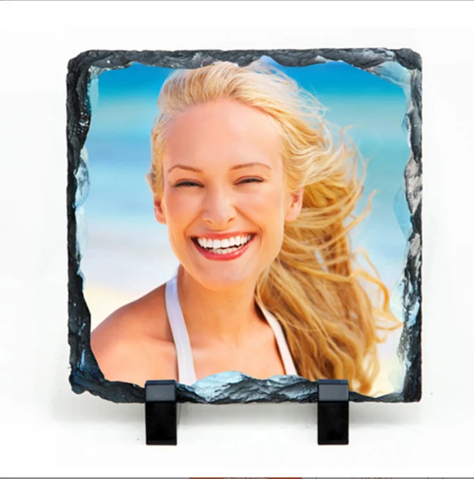 Square rock slate sublimation stone photo panel blanks