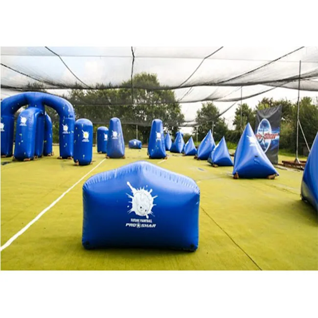 Custom Commercial inflatable paintball course Bunker Paintball Inflatable Paintball Bunkers Arena For sale