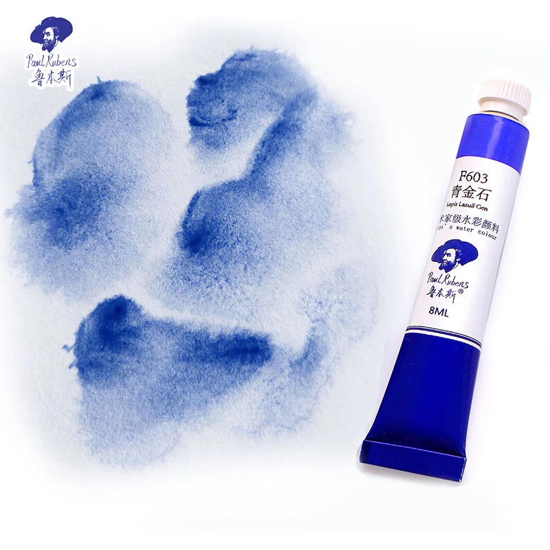 Paul Rubens Watercolor Paint Tubes 8ml Artist Grade Level F Colors   Professional Art Supplies for Painting and Drawing - Orange