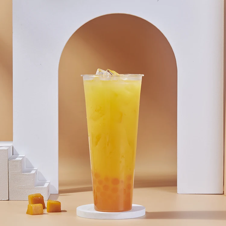 
Wholesale Bubble Tea Ingredients Mango Popping Boba Pearls For Boba Tea 